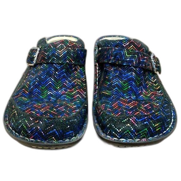 Alegria Seville Ric Rack Rainbow Clog - Picture 1 of 5